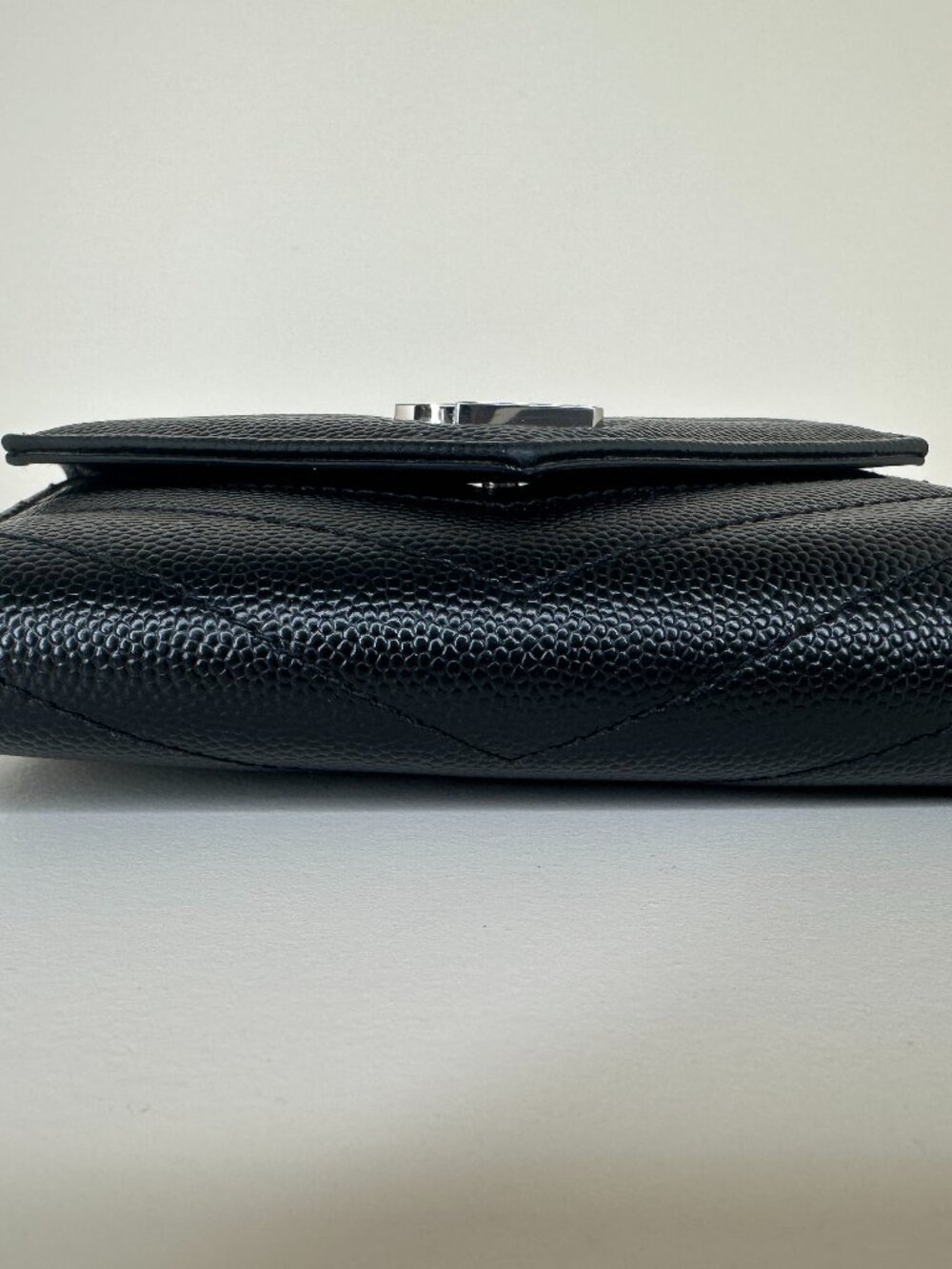 Saint Laurent Cassandre Matelassé Compact Tri Fold Wallet - Picture 4 of 14